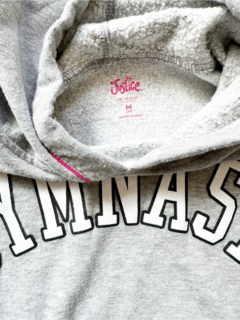 Girls Justice Gymnast Hoodie (size 10)